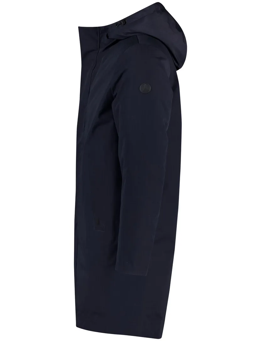 People of Shibuya winterjas donkerblauw Tedori polyester
