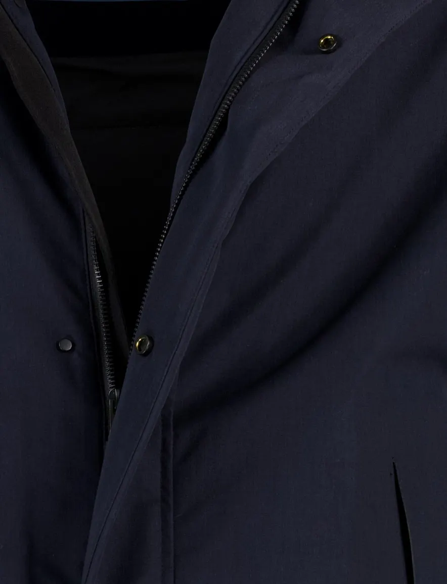 People of Shibuya winterjas donkerblauw Tedori softshell