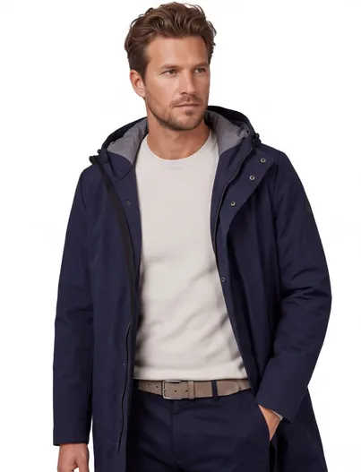 People of Shibuya People of Shibuya winterjas donkerblauw Tedori softshell