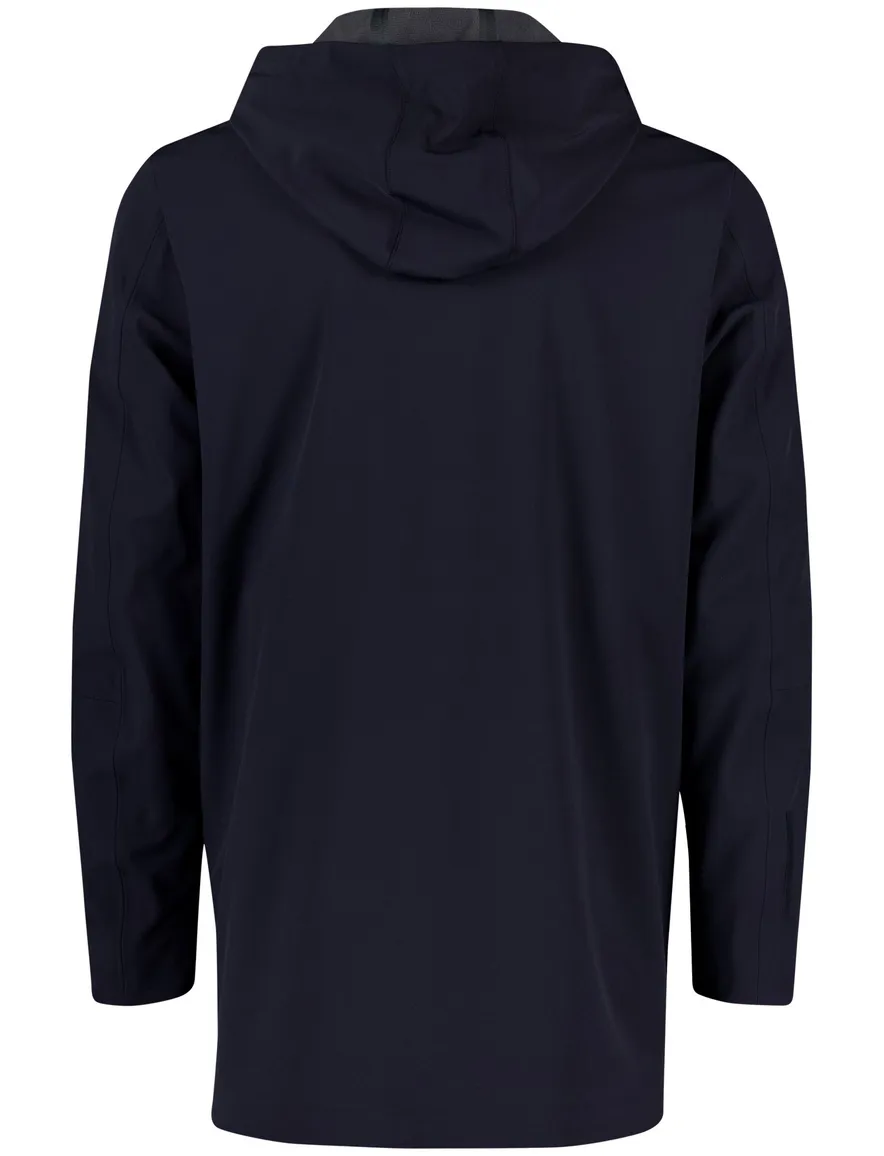 People of Shibuya winterjas Haquro donkerblauw capuchon polyamide