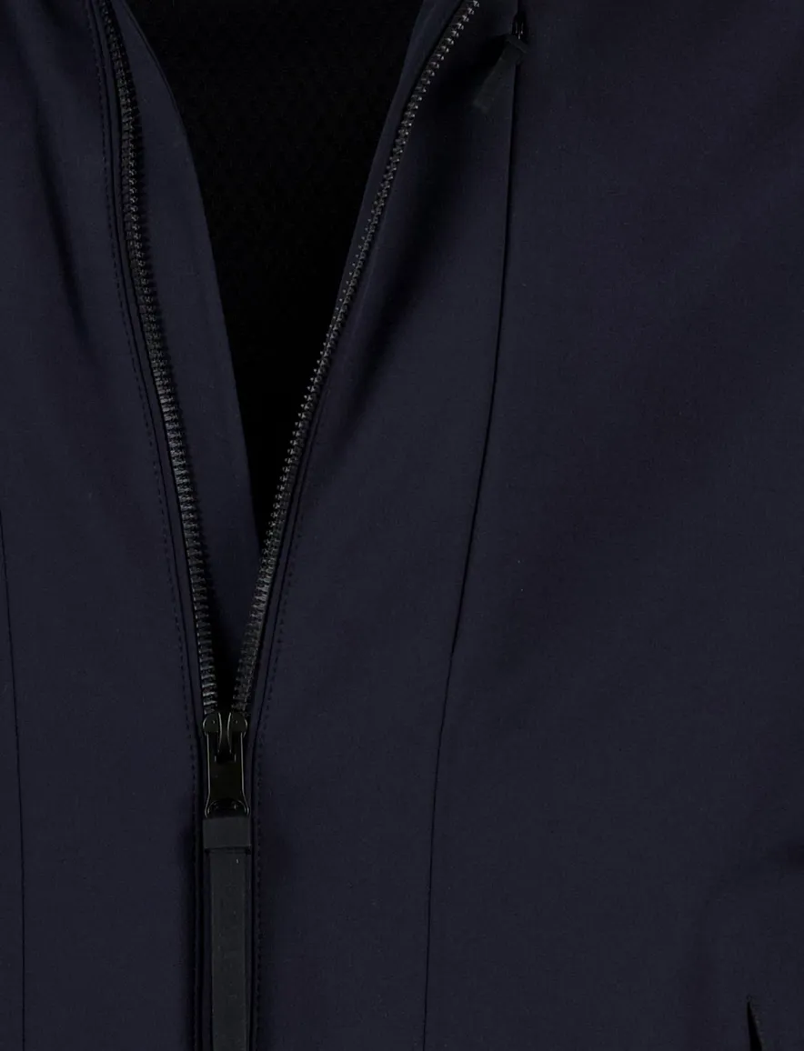 People of Shibuya winterjas Haquro donkerblauw capuchon polyamide