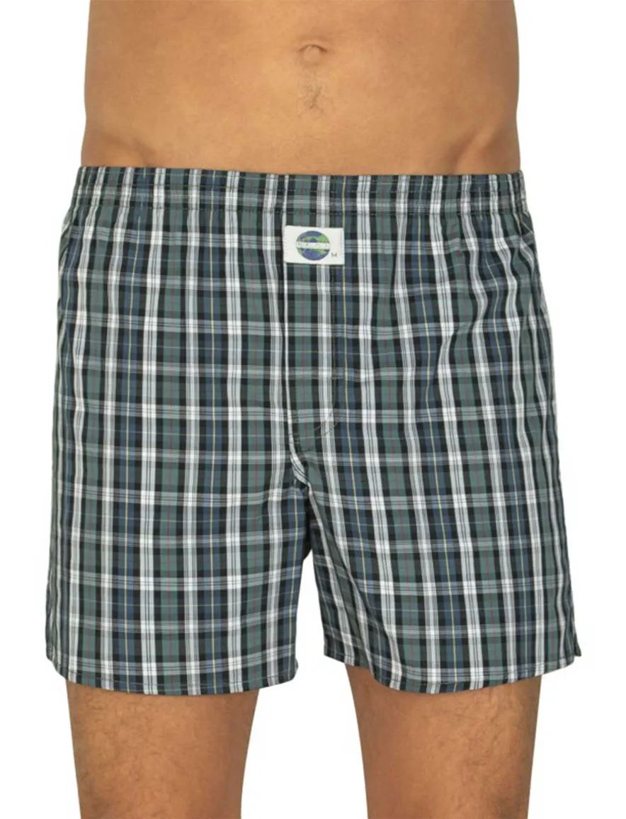 Deal boxershort groen geblokt