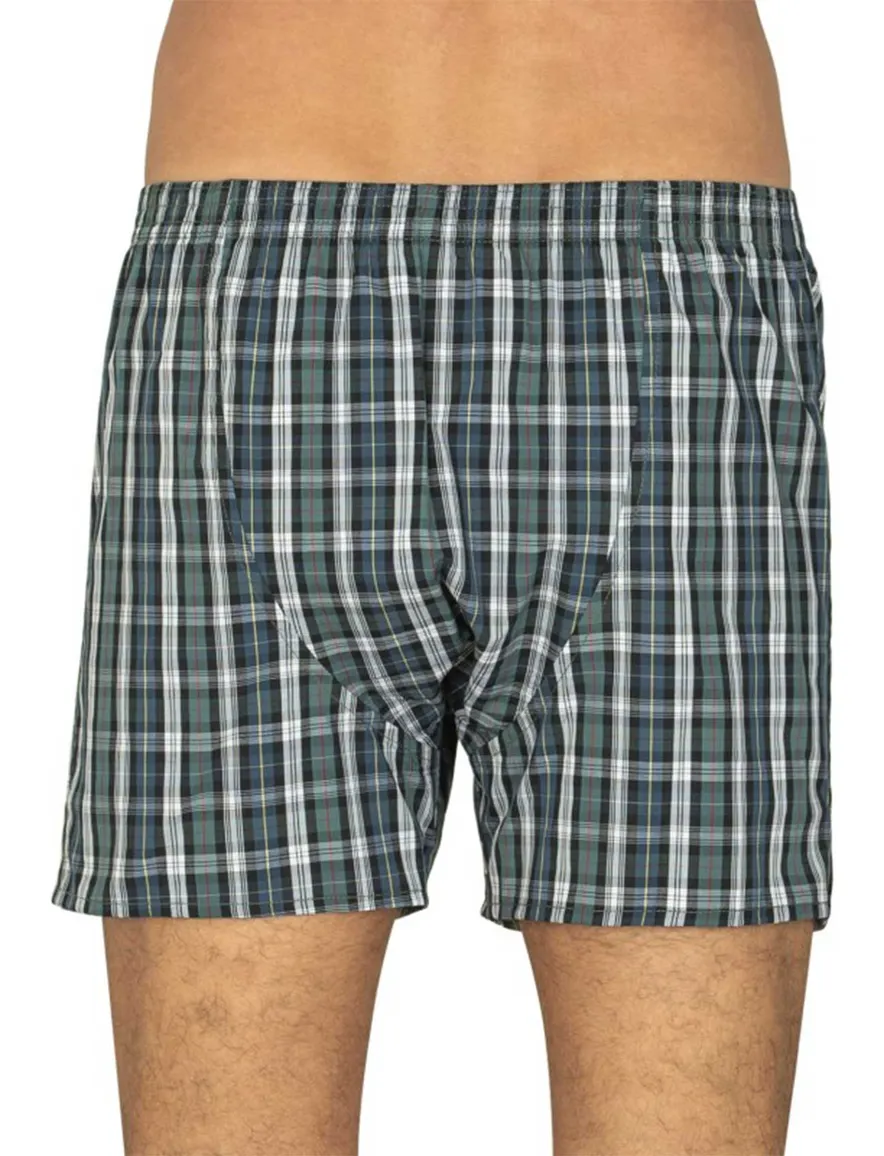 Deal boxershort groen geblokt