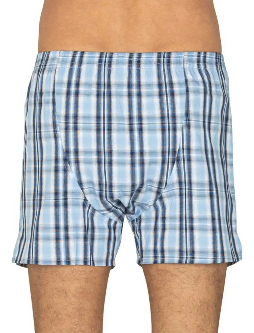 Deal boxershort blauw geruit