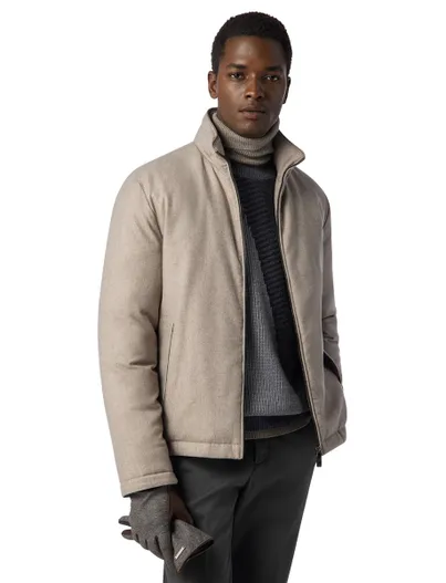 Corneliani Corneliani jas beige effen polyamide