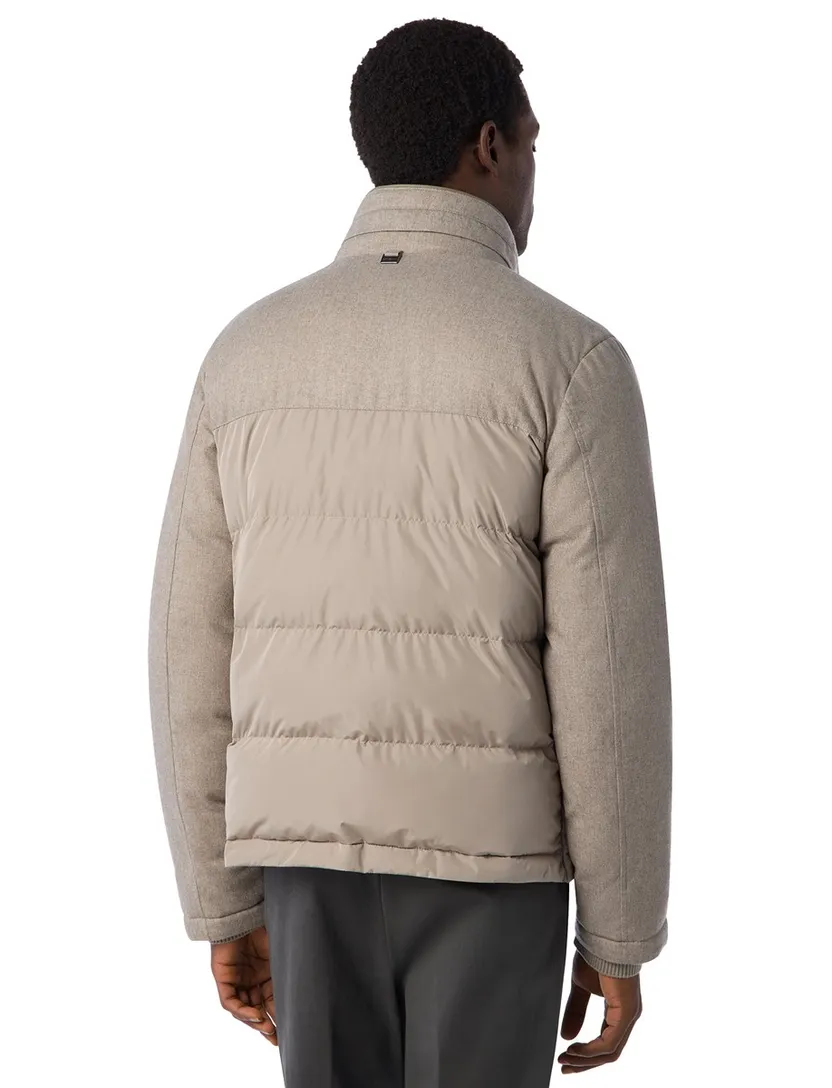 Corneliani jas beige effen polyamide