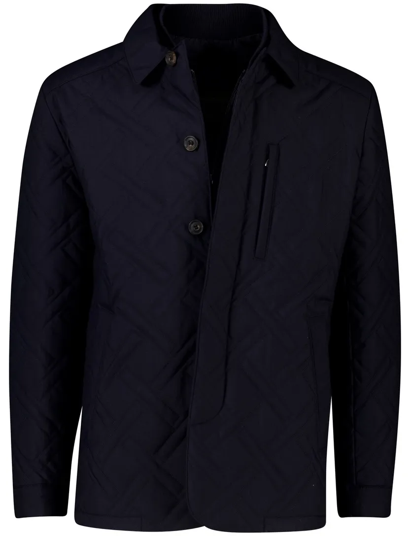 Corneliani jas donkerblauw met borstzak