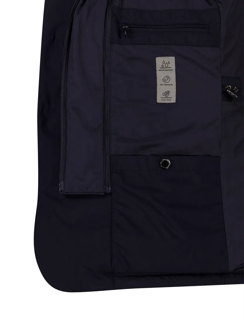 Corneliani jas donkerblauw met borstzak