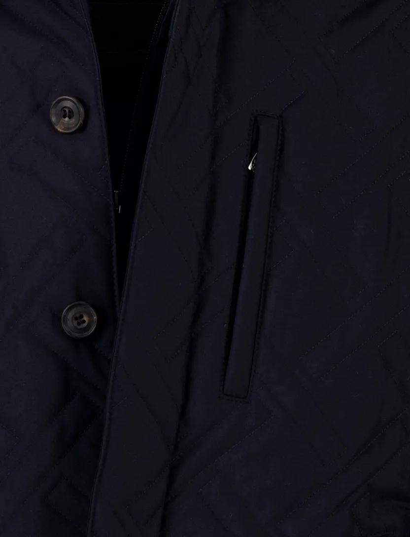 Corneliani jas donkerblauw met borstzak