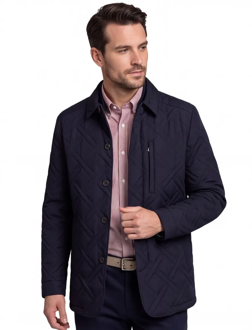 Corneliani jas donkerblauw polyeste