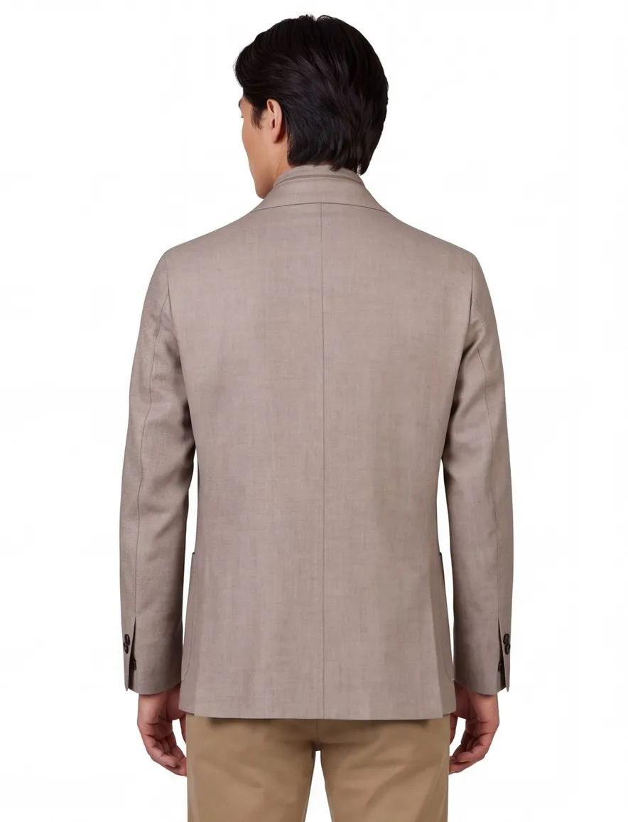 Corneliani colbert sportwear beige met rits