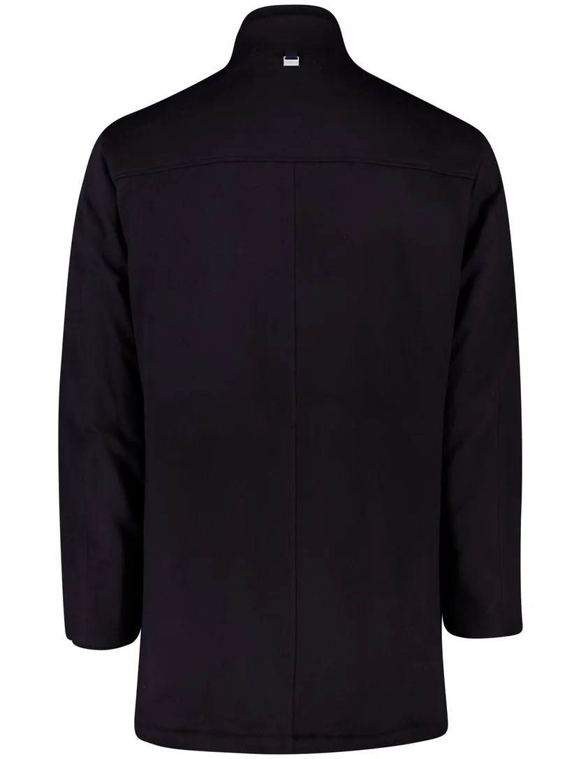 Corneliani jas donkerblauw virginwol met rits en knoop