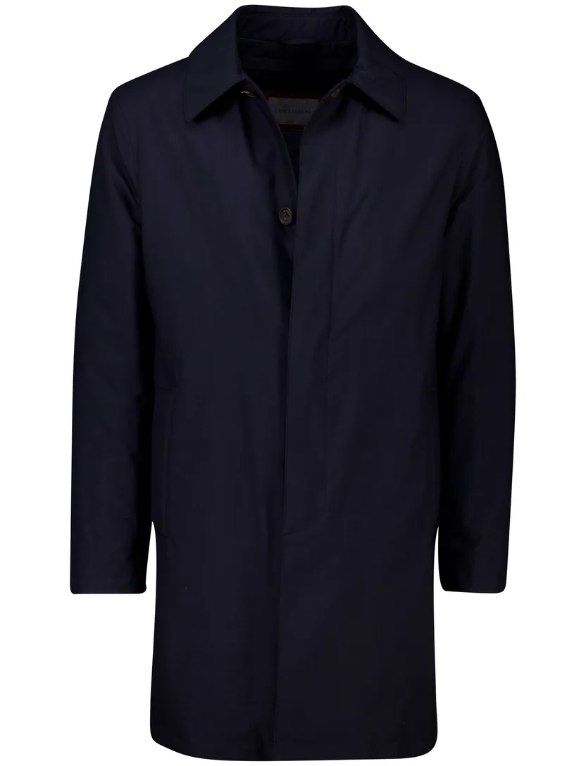 Corneliani regenjas donkerblauw effen waterdicht