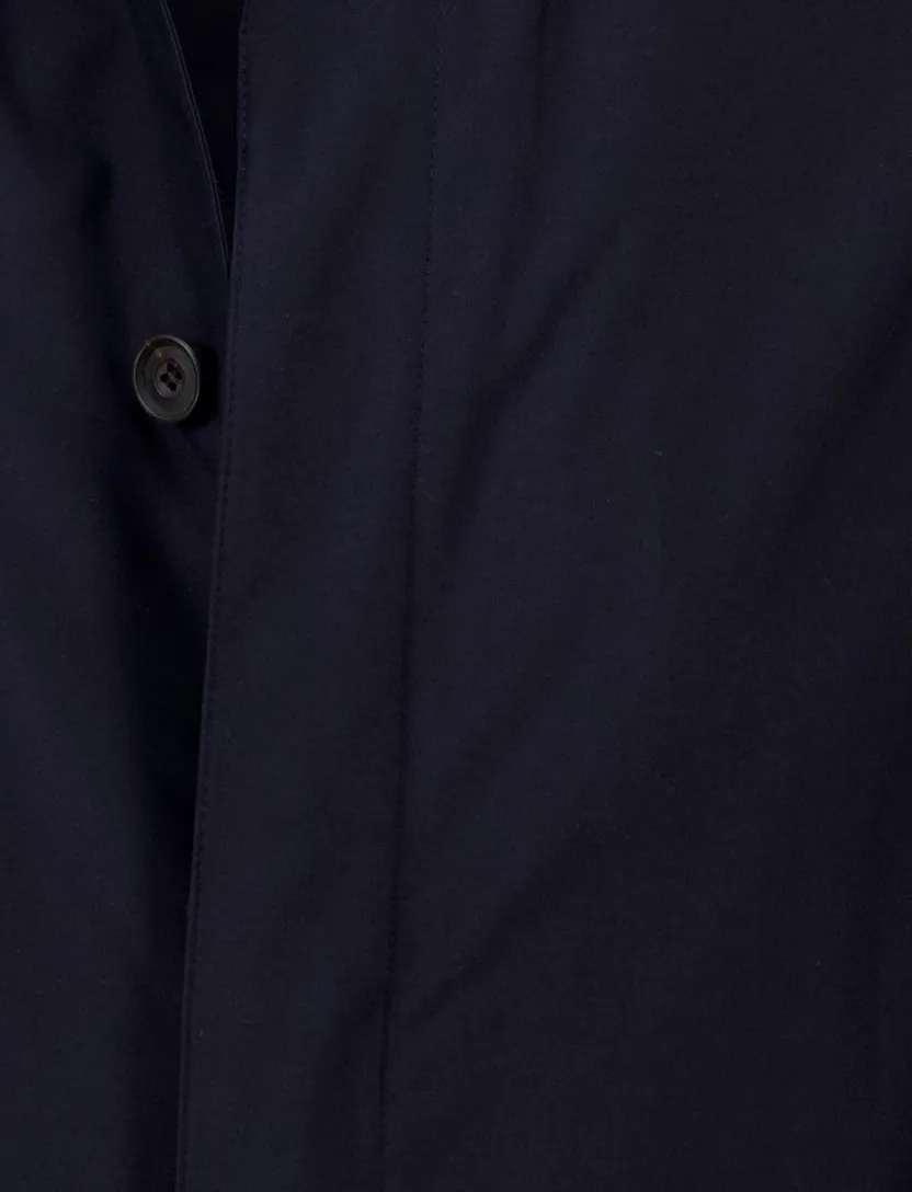 Corneliani regenjas donkerblauw effen waterdicht