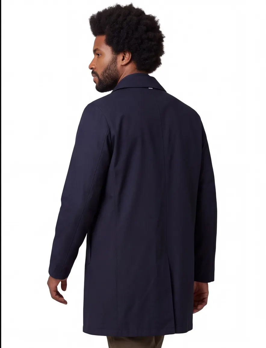 Corneliani regenjas donkerblauw effen