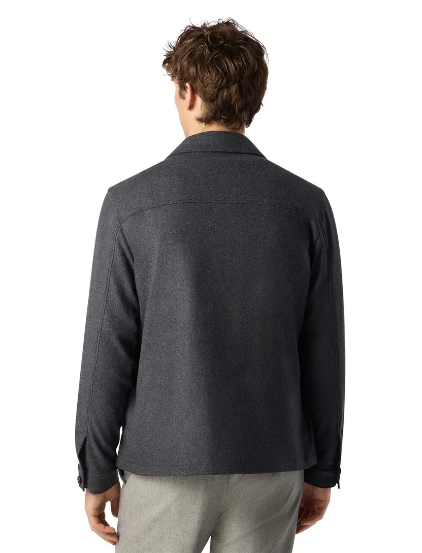 Corneliani bomberjack met rits beige effen