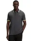 poloshirt Boss green grijs 3-knoops katoen