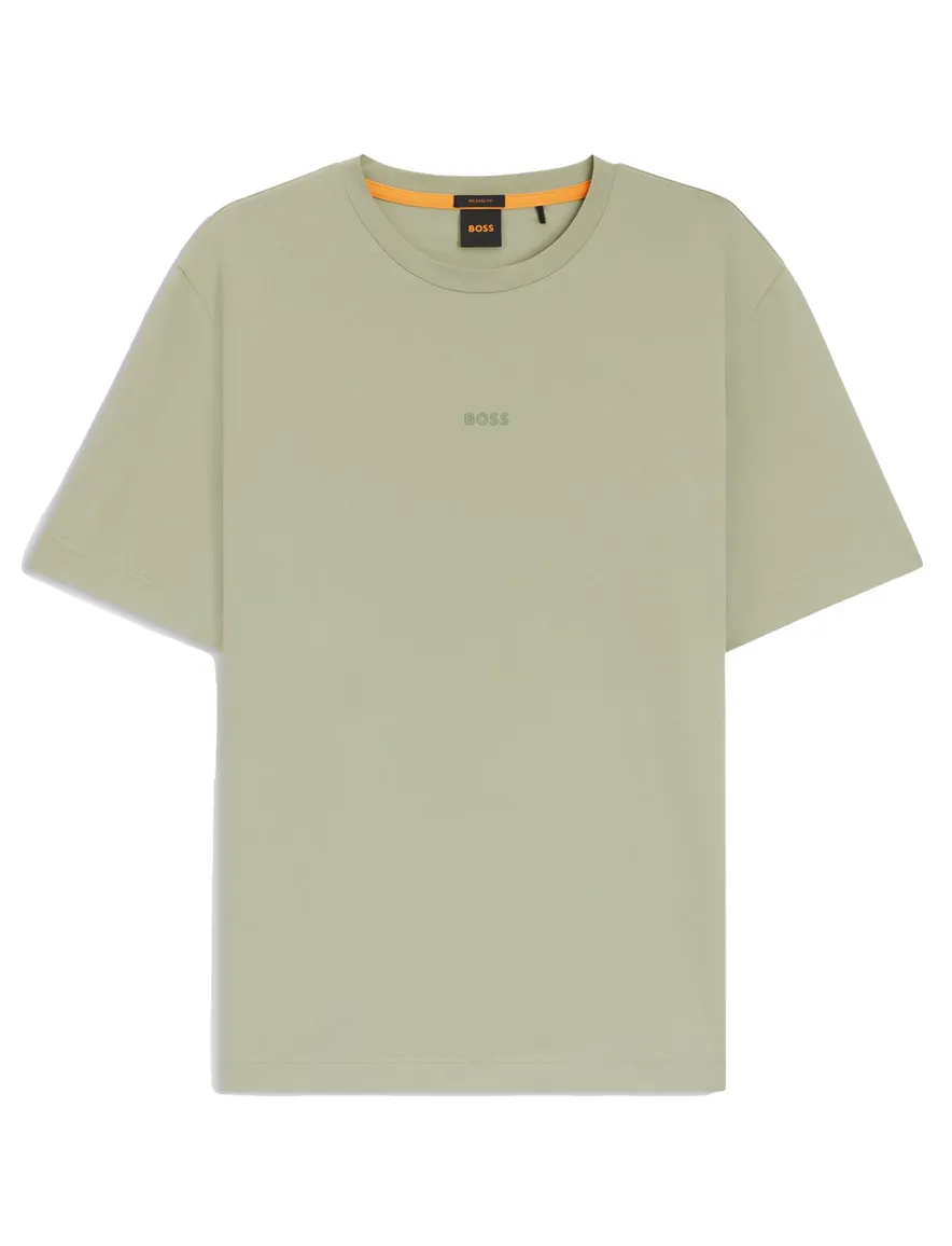 Boss Orange t-shirt groen korte mouw katoen