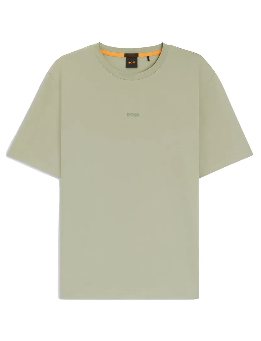 t-shirt Boss Orange groen korte mouw