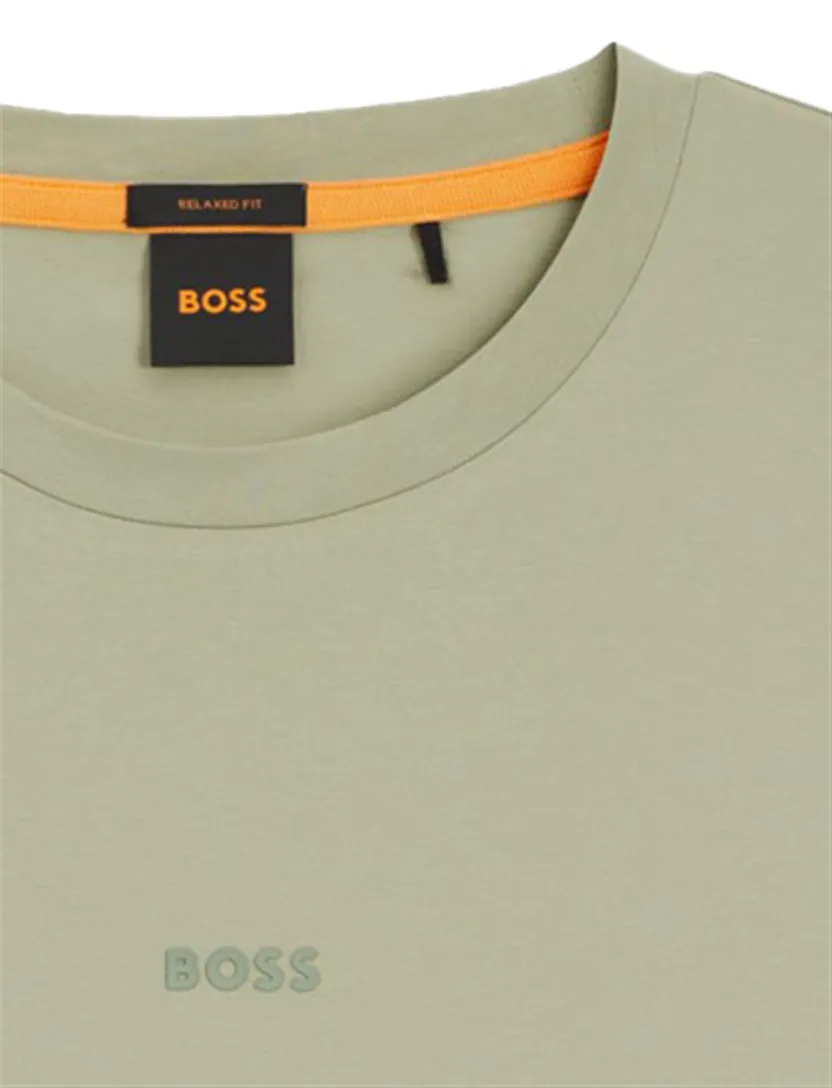 t-shirt Boss Orange groen korte mouw