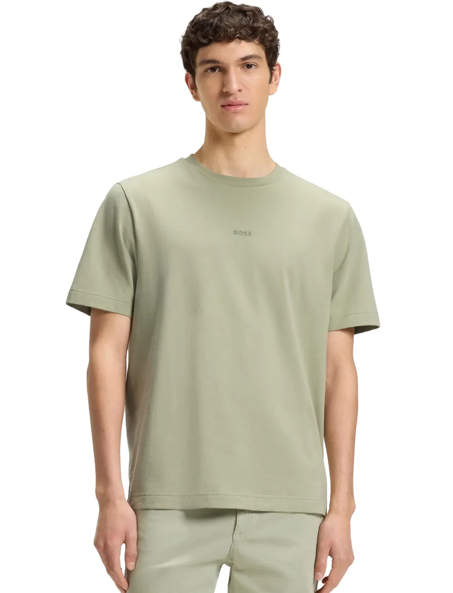 Boss Orange t-shirt groen korte mouw katoen