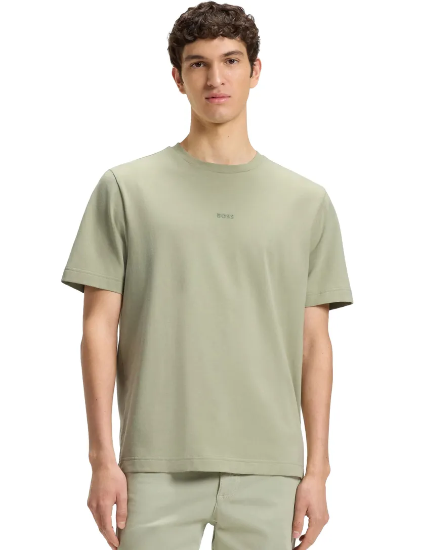t-shirt Boss Orange groen korte mouw