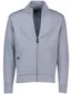 BOSS Green sweatvest Big & Tall Skaz blauw katoen opstaande kraag