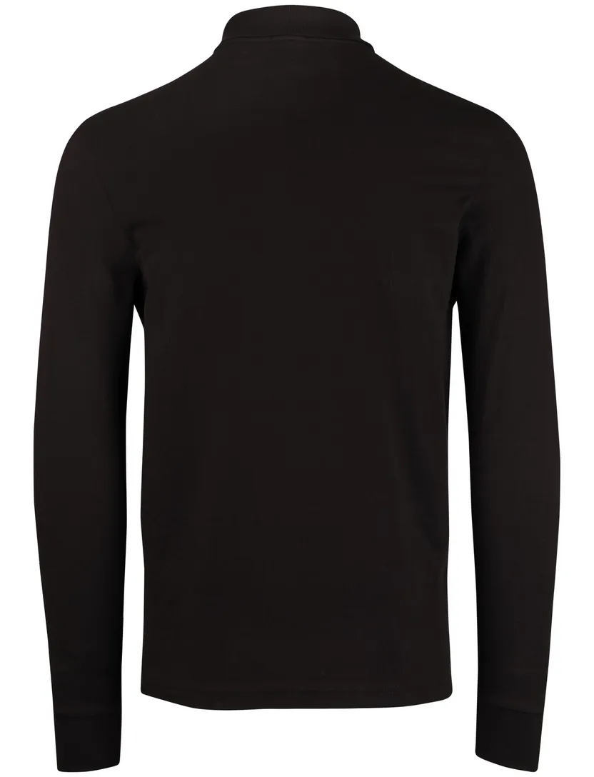 Boss Orange Passerby bruin effen lange mouw polo