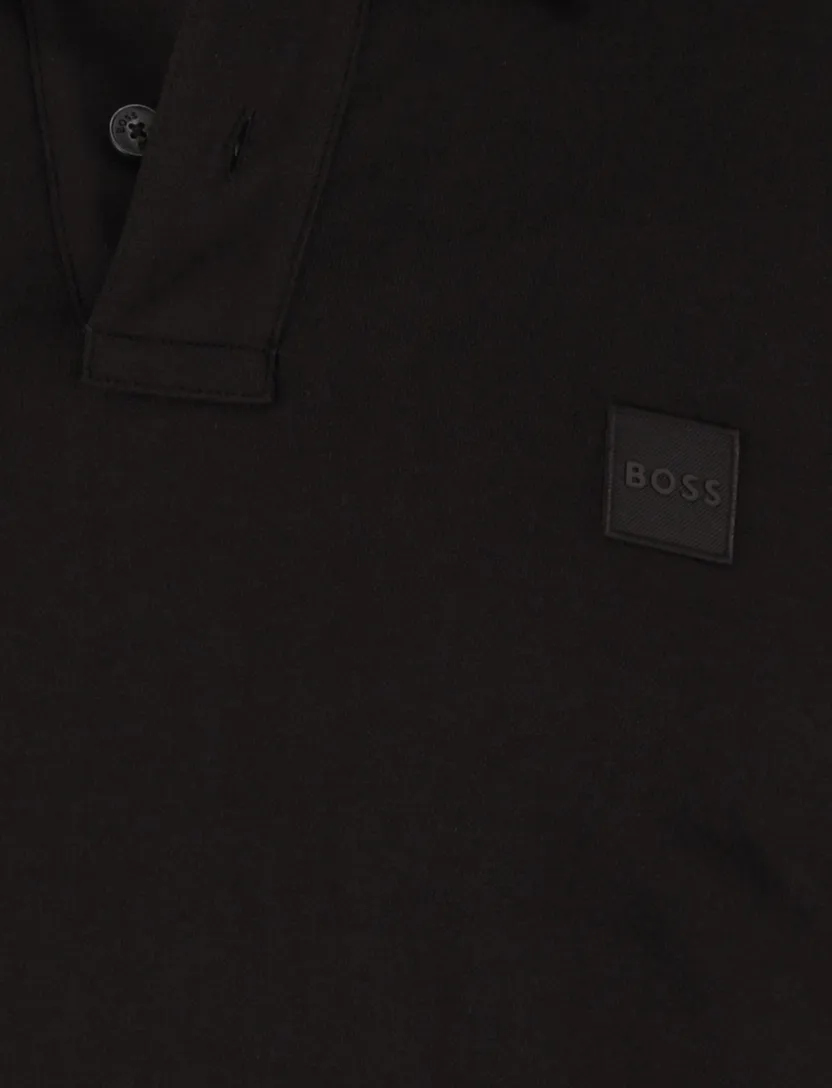 Boss Orange Passerby bruin effen lange mouw polo