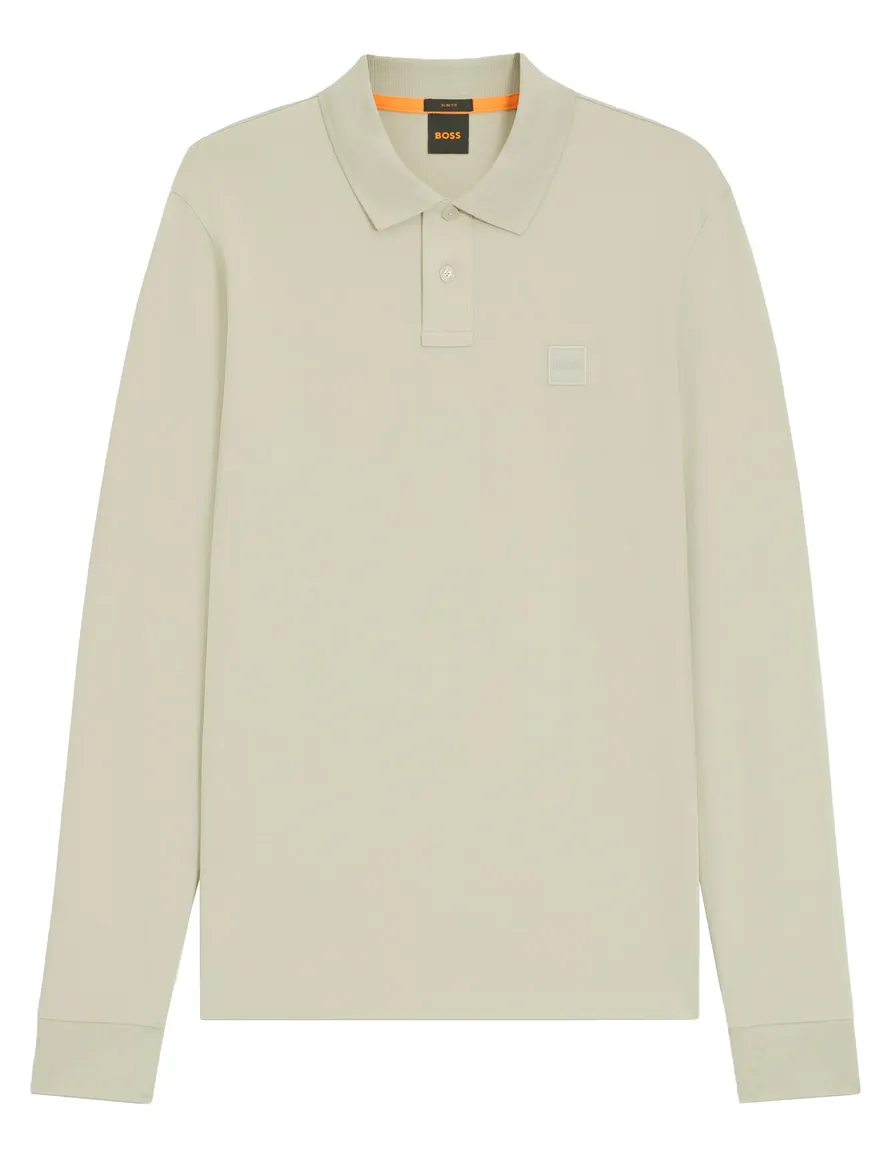 Poloshirt BOSS beige Passerby zacht geel