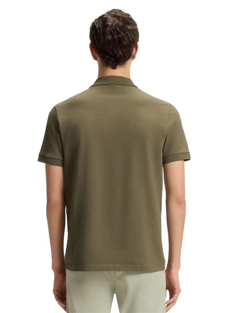 poloshirt Boss Orange groen 2-knoops