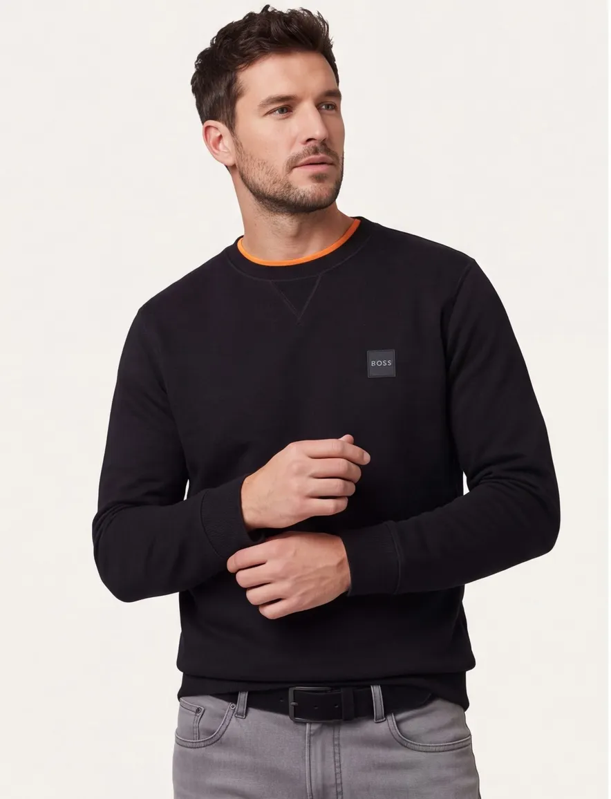 Boss Orange trui zwart effen