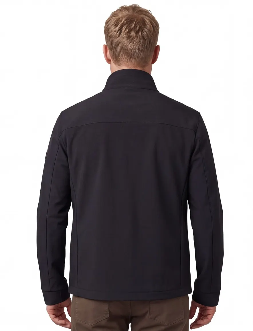 Boss Green winterjas zwart effen