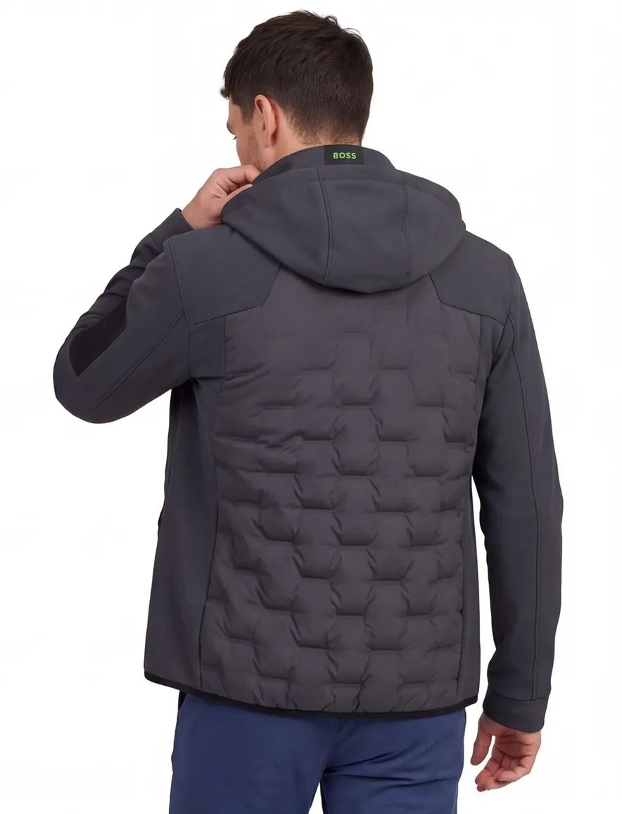 Boss Green winterjas grijs polyeste