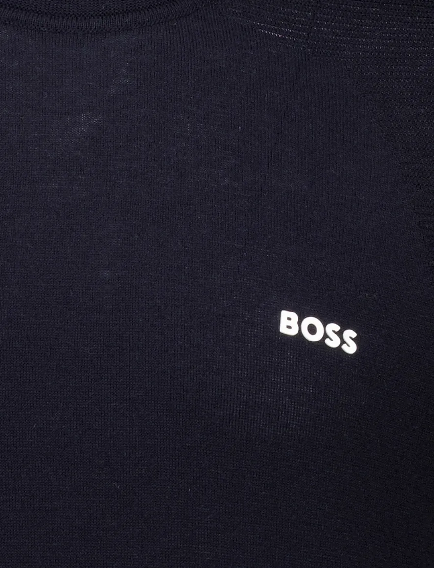 Boss Green shirt donkerblauw lange mouw