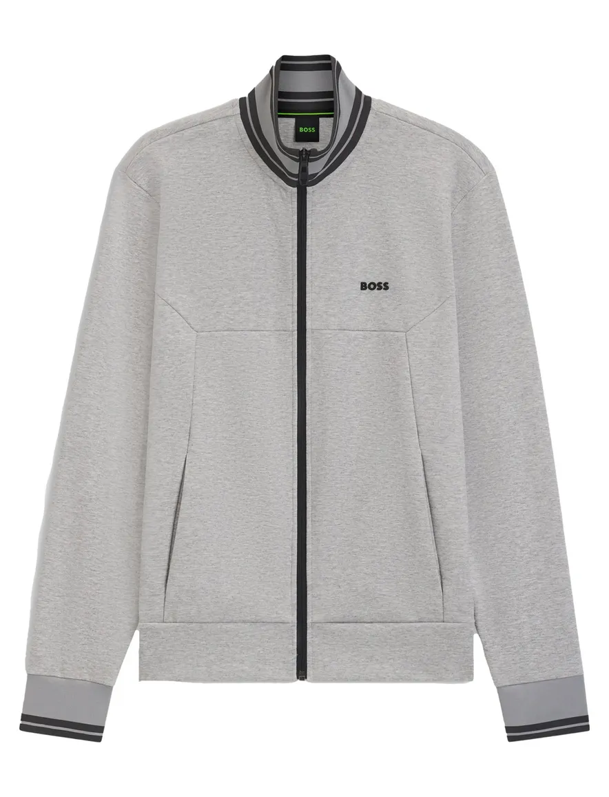 Boss Green vest grijs effen
