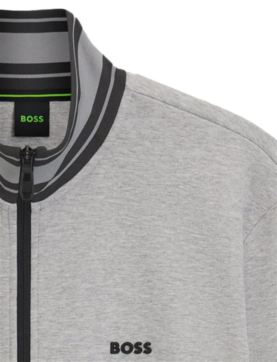 Boss Green vest grijs effen