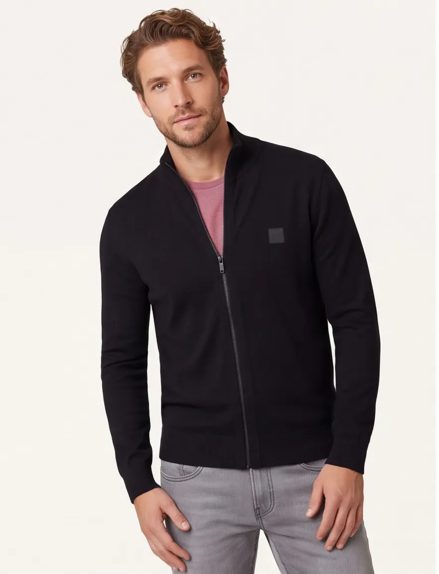 Boss Orange vest zwart effen