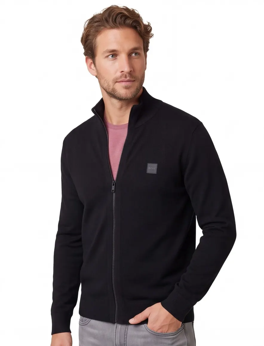 Boss Orange vest zwart effen