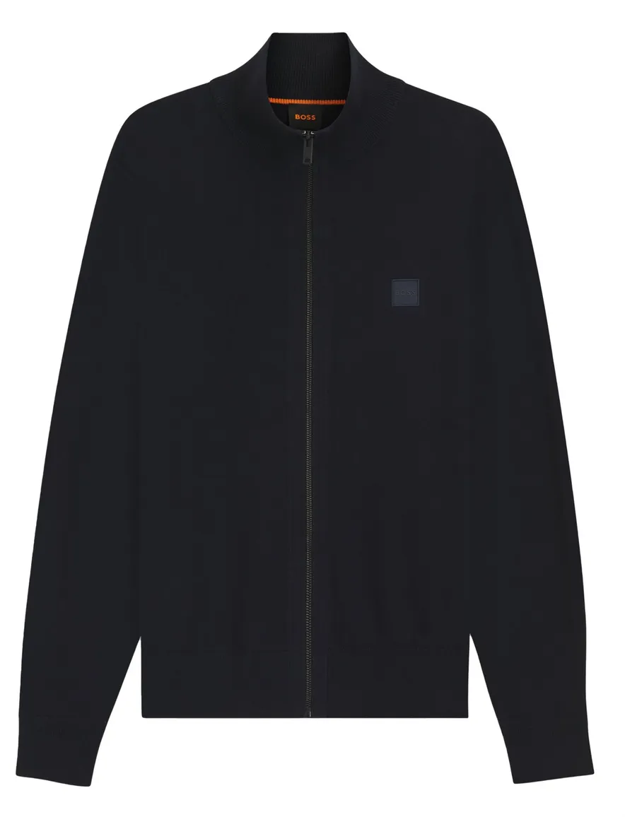 Boss Orange donkerblauw vest effen