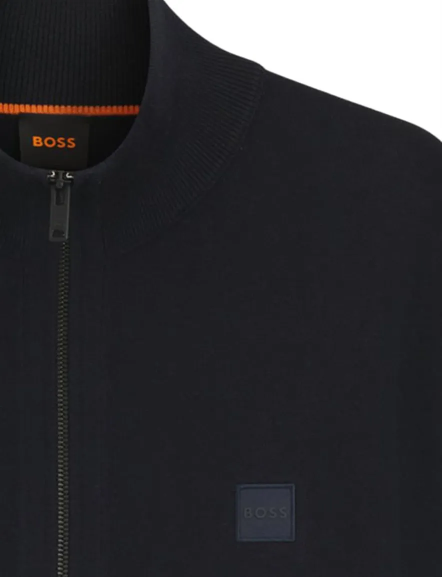 Boss Orange donkerblauw vest effen
