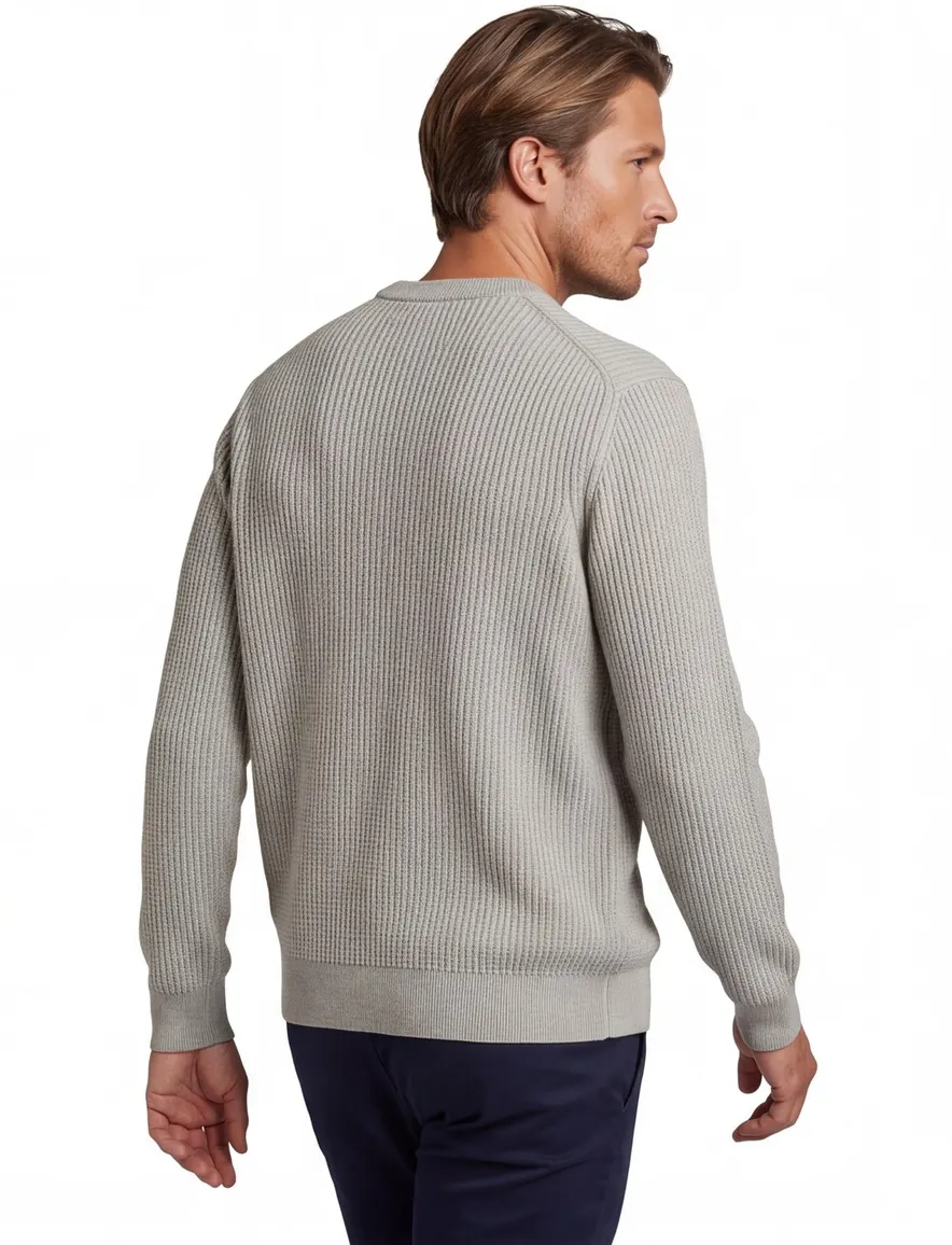 Boss Orange trui gebreid groen rib