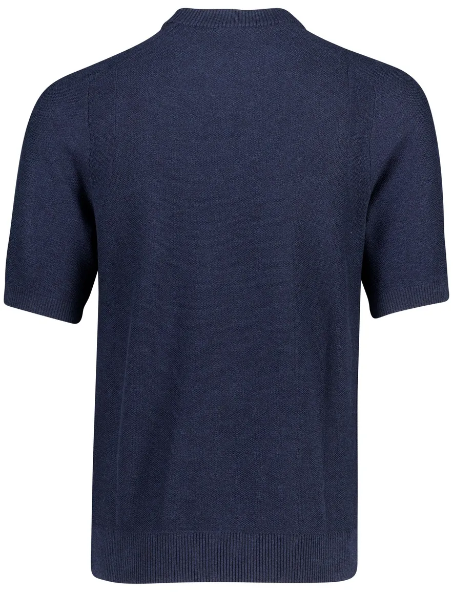 Boss Orange Kencel knitted T-shirt donkerblauw