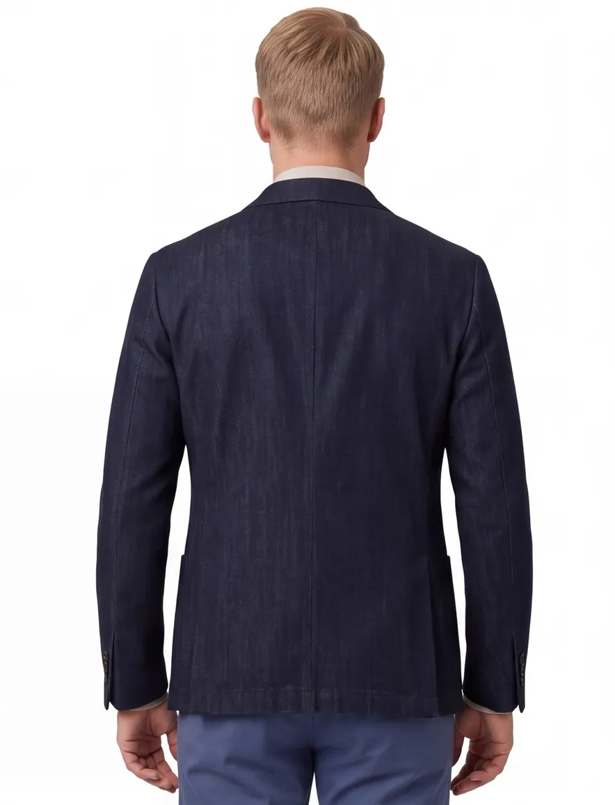 colbert Dressler donkerblauw wol