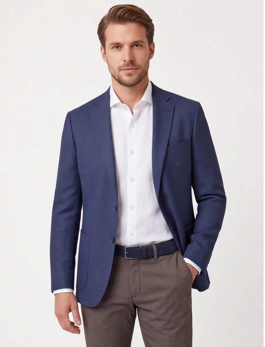 wollen colbert Dressler navy