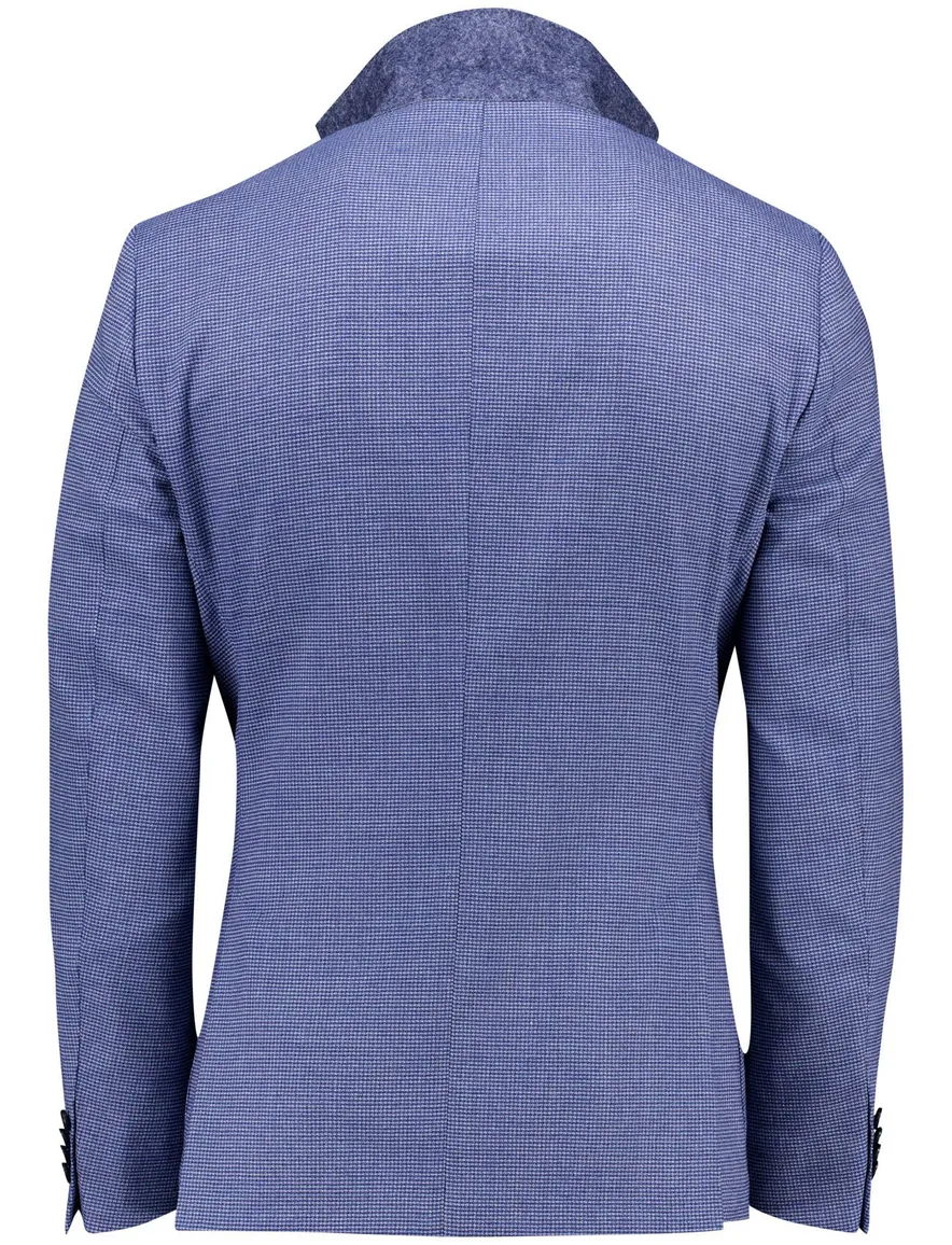 Dressler colbert blauw geruit