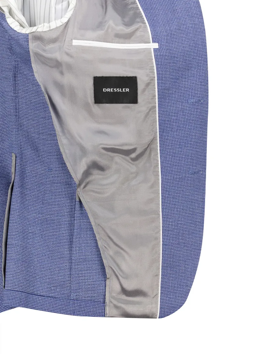 Dressler colbert blauw geruit