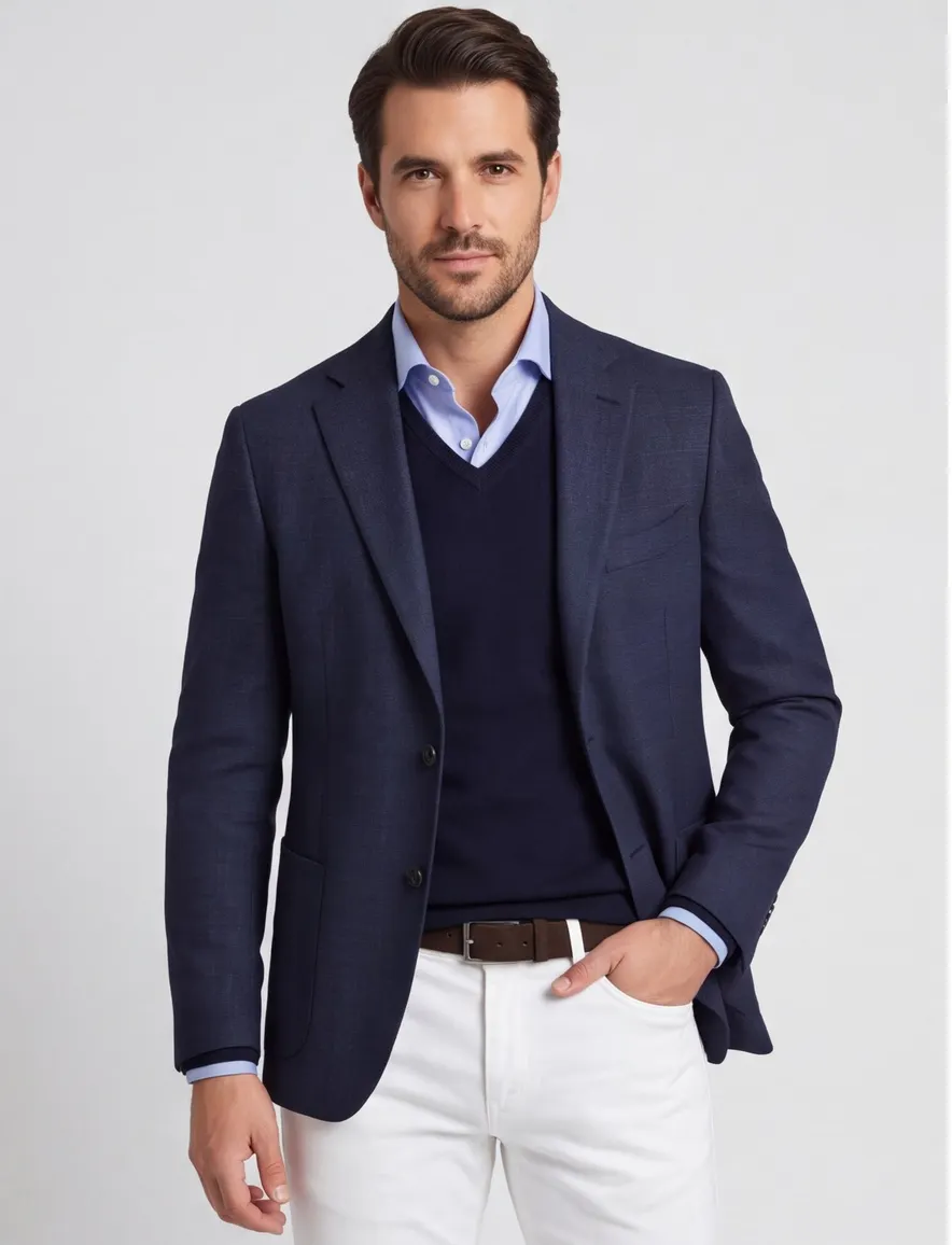 navy colbert Dressler lamswol