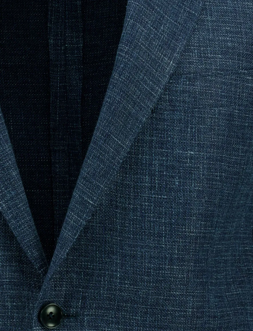 Dressler colberts donkerblauw wol