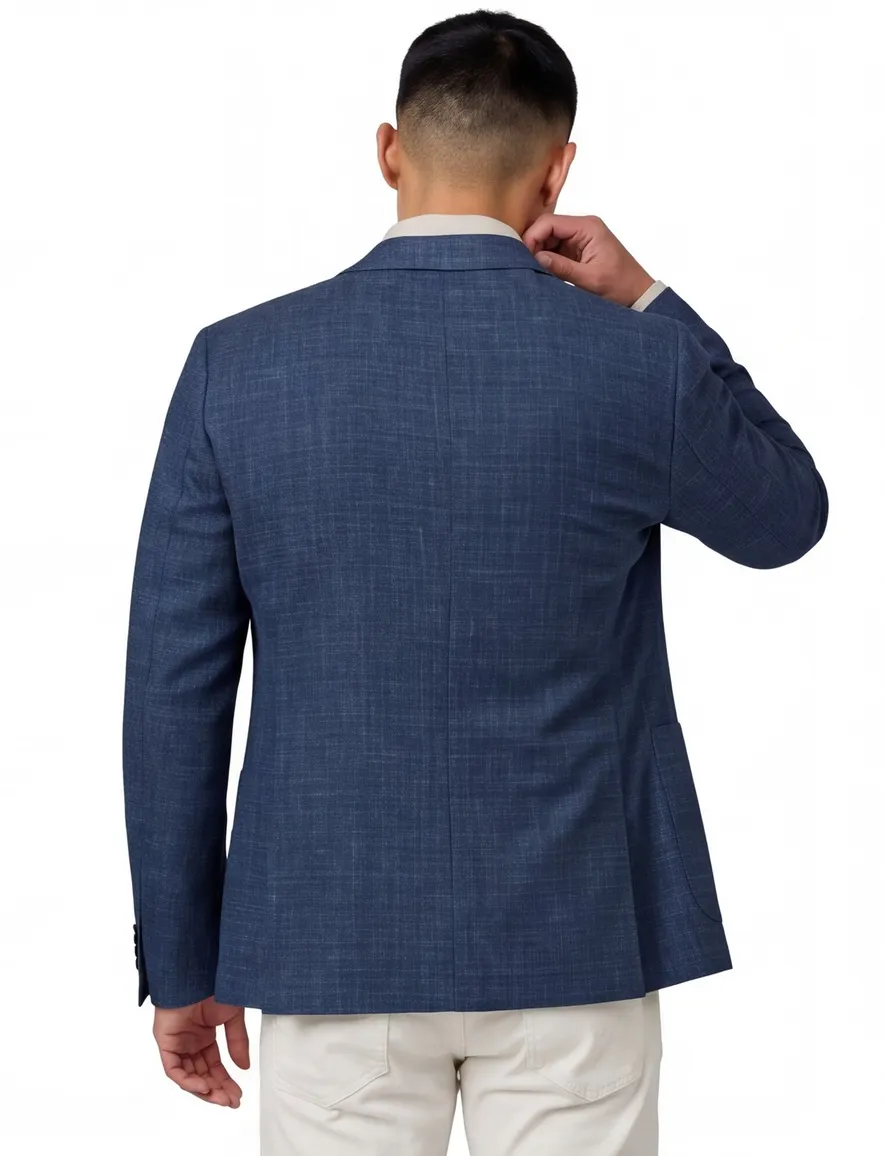 Dressler colberts donkerblauw wol
